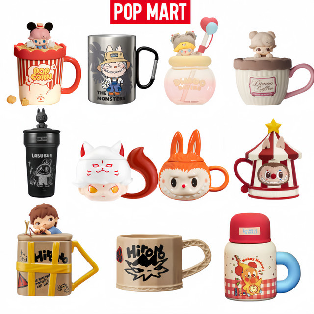 POP MART Keramikbecher Blindbox Serie mit Hirono, DIMOO, Lububu und CRYBABY, Mehrfarbig - Bild 1
