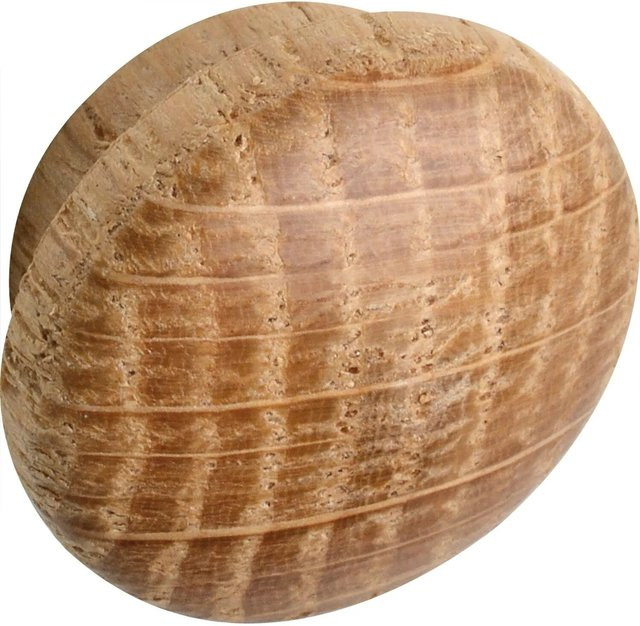 Alles im Griff Holzabdeckkappe aus Eiche Roh, Durchmesser: 16 mm, Zapfendurchmesser: 12 mm, Zapfenlänge: 4 mm - Bild 1