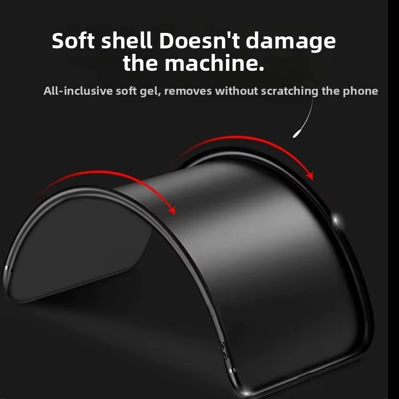 Schlanke Silikonhülle für Motorola Moto Edge 70, Edge 50 und Edge 60 Pro in Schwarz mit mattem TPU-Finish - Bild 5