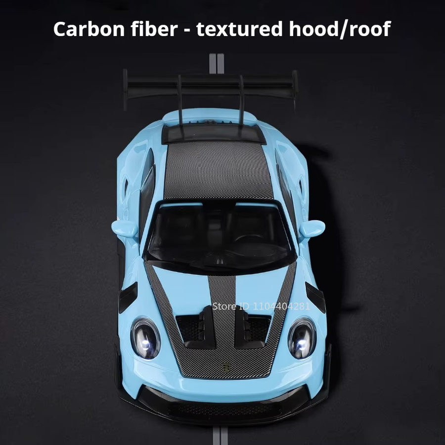 MAKEDA 911 GT3 RS Cayenne S Modellautos, 1:24, mit Licht und Sound - Bild 3