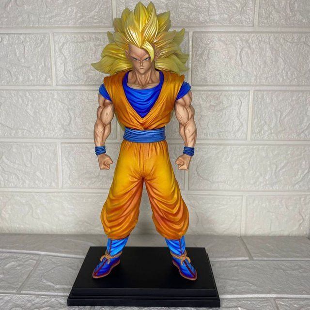 Bandai Dragon Ball Super Saiyajin 3 Goku Figur aus PVC als Desktop Ornament für Sammler, Höhe: 34,0 cm - Bild 1