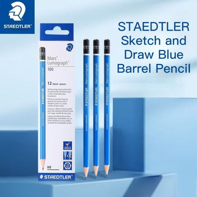 STAEDTLER Blue Bar Zeichenstift für Schule und Studium, Graphit, Härtegrad 5B, Blau - Bild 1