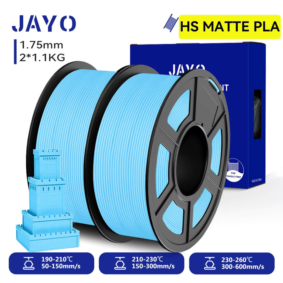JAYO 2 Rollen 3D-Druckerfilament PLA Matt 1,75 mm für FDM 3D-Drucker - Bild 6