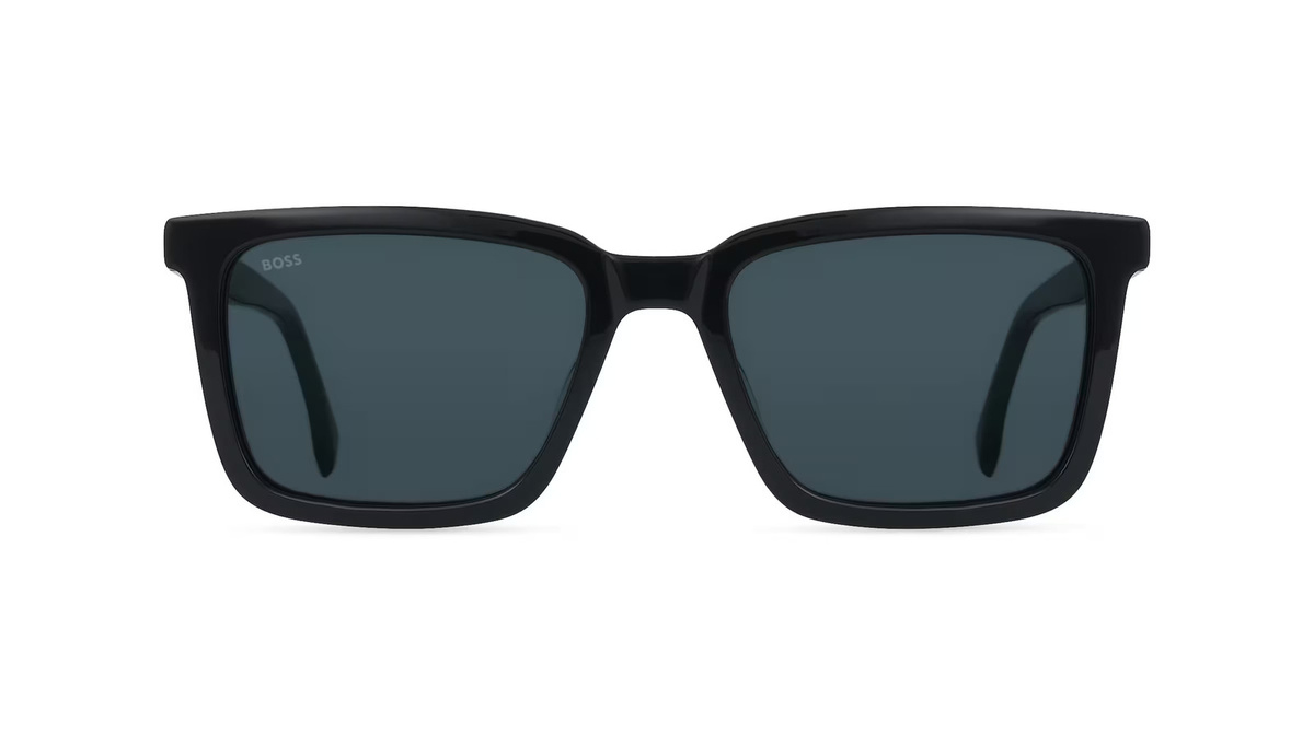 Hugo Boss Sonnenbrille Vollrand, Eckig, Acetat, Herren, schwarz - Bild 1