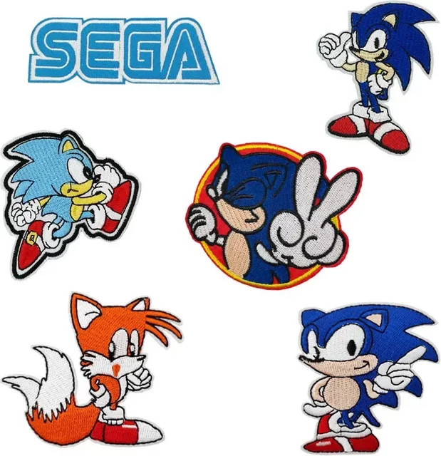 Sega Sonic The Hedgehog DIY Patches und Abzeichen, Stoffaufkleber - Bild 1