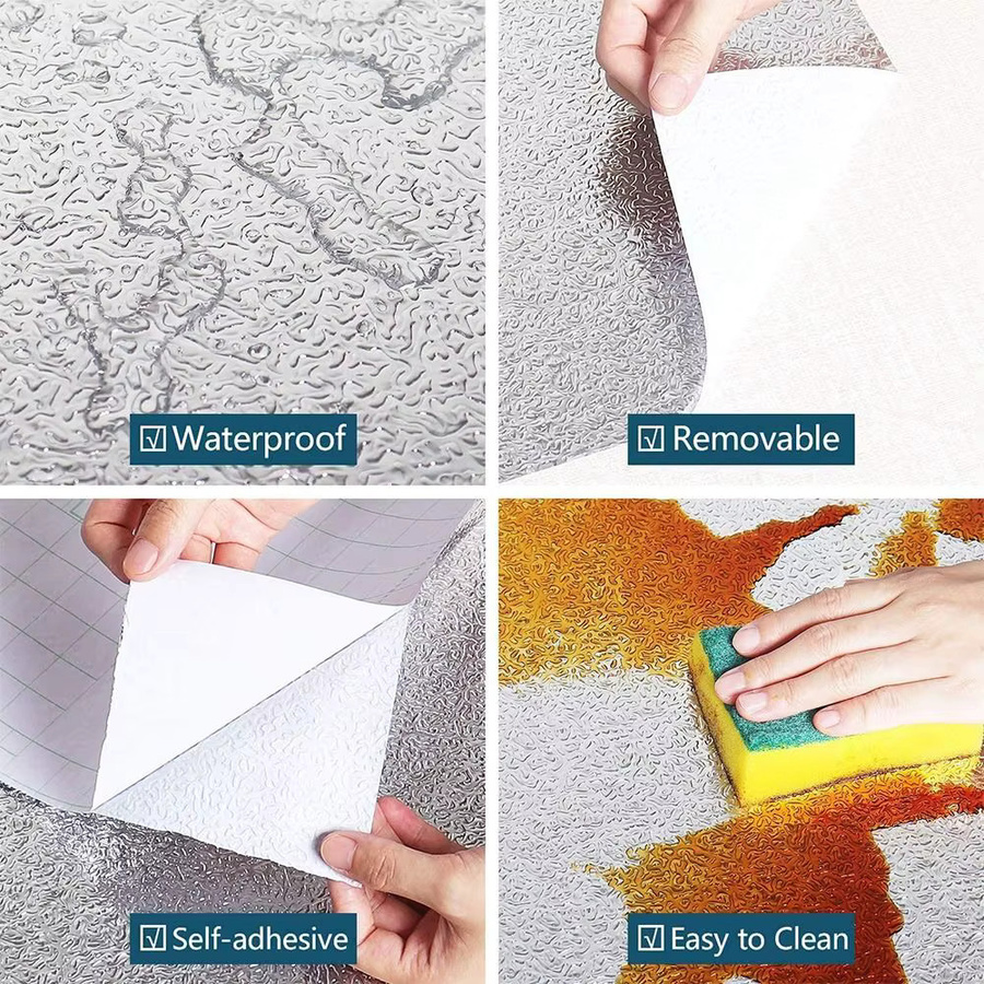 Selbstklebende Aluminiumfolie von Kontakt Chemie in Silber, wasserdichte und ölbeständige Kontaktpapier-Rolle für Küche und Schränke - Bild 2