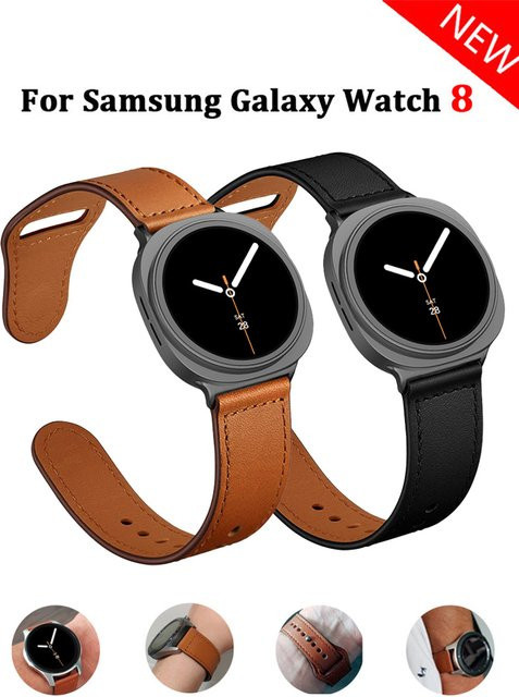 Samsung Uhrenarmband Leder, Galaxy Watch 8, Unisex - Bild 1