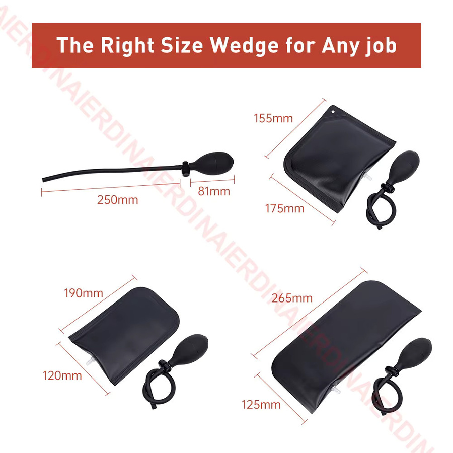 NAIERDI Air Wedge Bag 3-teiliges professionelles Nivellierungsset in Schwarz zur Fensterreparatur und als Schlosserzubehör - Bild 4