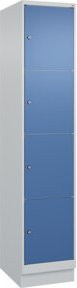 C+P Schließfachschrank Classic PLUS mit Sockel, 1 Abteil, Farbe Grau/Fernblau, B/T/H: 40 x 50 x 195 cm - Bild 1