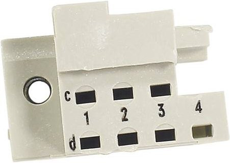 HARTING Kombi-Rastelement B 09060009997 in Grau und Weiß aus Kunststoff - Bild 1