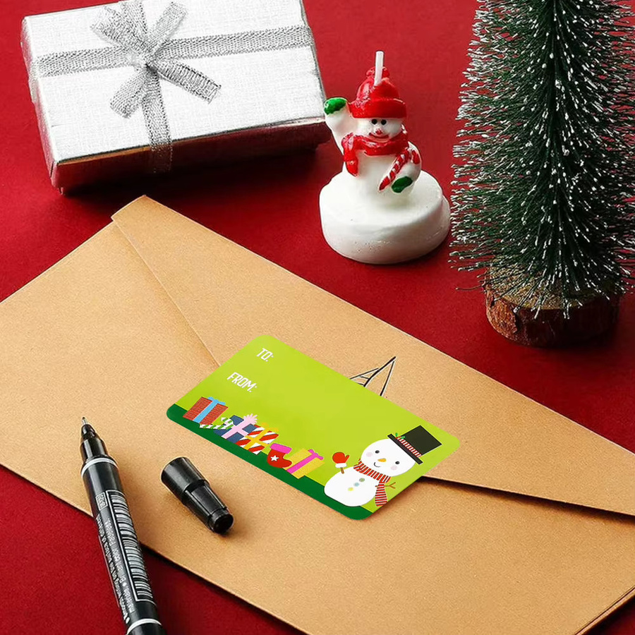 500 Stück Weihnachtsaufkleber in Multicolour für DIY Geschenke, Umschläge und Süßigkeiten-Tüten - Bild 5