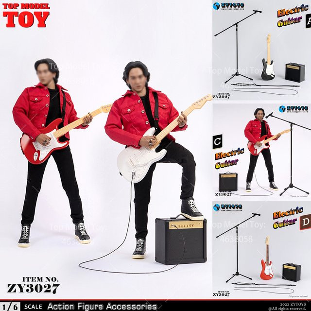 ZYTOYS ZY3027 Elektrische Gitarre, Zubehör, 1/6 Skala - Bild 1