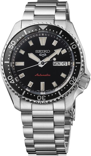 Seiko Armbanduhr Automatik, Edelstahl, Blau, 42 mm, Herren - Bild 1
