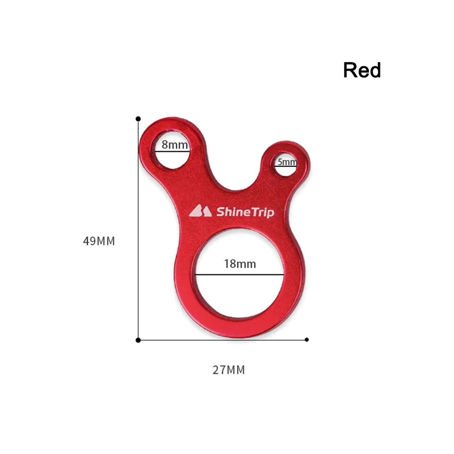 10 Stück APWIKOGER Zeltseil Schnallen aus Aluminiumlegierung in Orange mit 3 Löchern für Camping und Outdoor - Bild 4