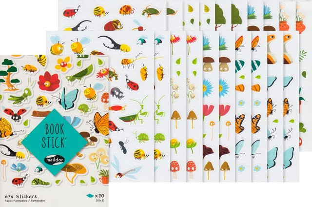 Sticker-Buch Happy Nature mit 674 Stück - Bild 1