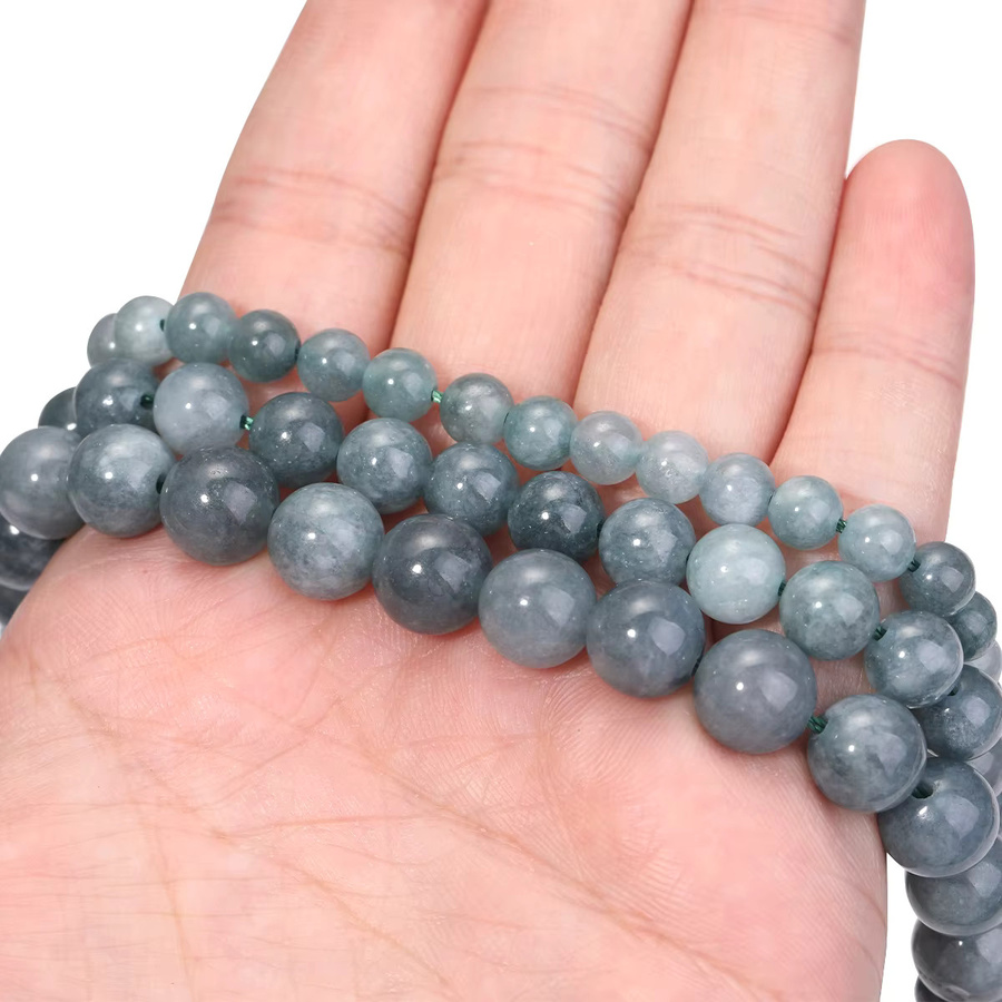 SHIJIWLS Jadeit Jade Perlen, Runde Edelstein Perlen, Unisex - Bild 6