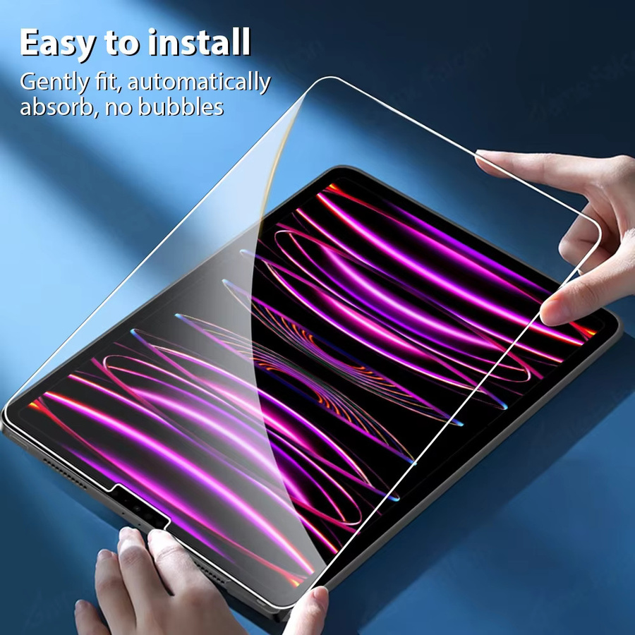 3er-Set Displayschutzfolie aus gehärtetem Glas für Apple iPad Pro, Air und Mini in Transparent - Bild 5