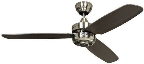 CasaFan Deckenventilator Night Flight BN in Chrom mit Wenge Flügeln, Durchmesser: 132 cm - Bild 1
