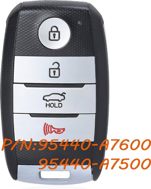 KEYECU Smart Remote Auto Schlüsselanhänger für Kia Forte Koup 5 2014-2016 und Forte 2017-2018 mit 8A Chip in Schwarz - Bild 1