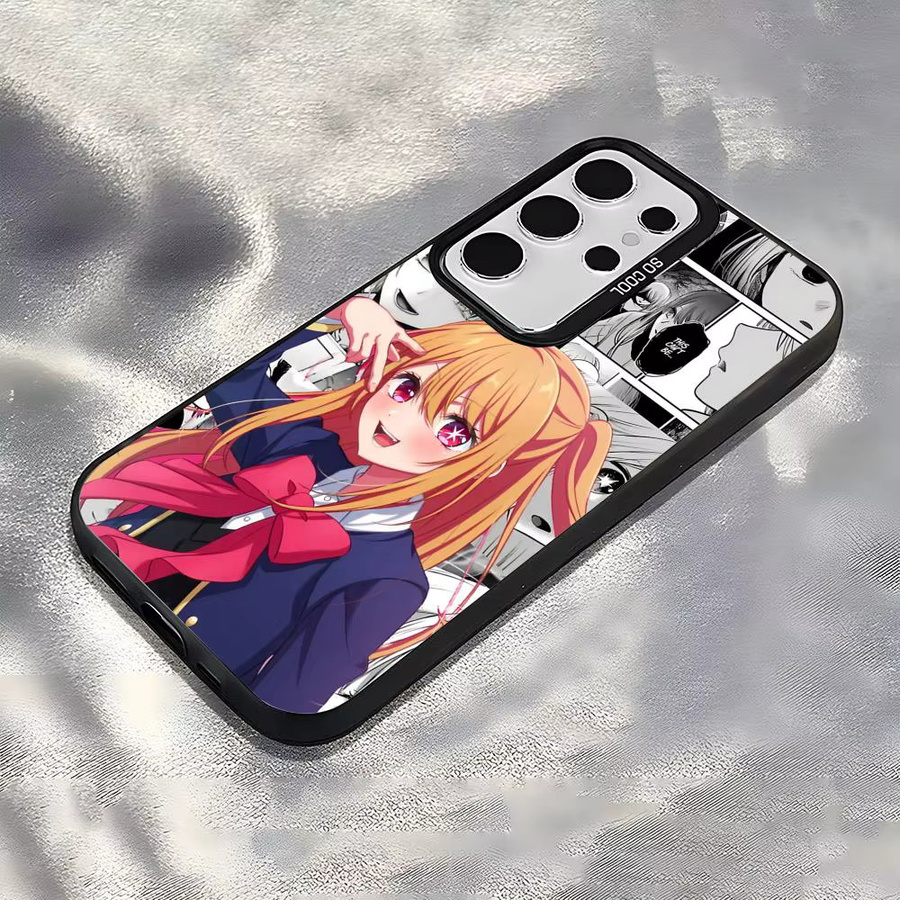 Silberne Anime Ruby Hoshino Handyhülle aus Silikon für Samsung Galaxy S25 Edge S24 S23 S22 S21 S20 Ultra - Bild 2