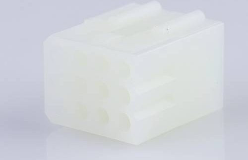 Molex Stiftgehäuse-Kabel mit 12 Polen in Weiß, Rastermaß: 3,68 mm - Bild 1