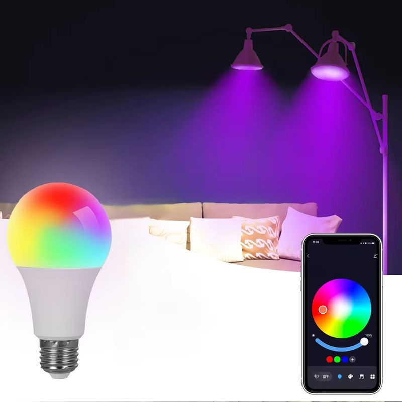 Tuya Smart LED RGB Glühbirne E27 mit Bluetooth und App-Steuerung, dimmbar, 15W, Multicolor - Bild 6