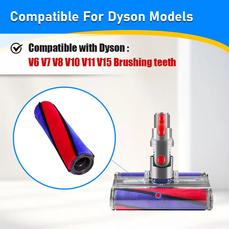 WINDNINJA Weiche Roller Pinsel Ersatz für Dyson V6 V7 V8 V10 V11 Staubsauger Teppich Brushroll Bar in Multicolour - Bild 3