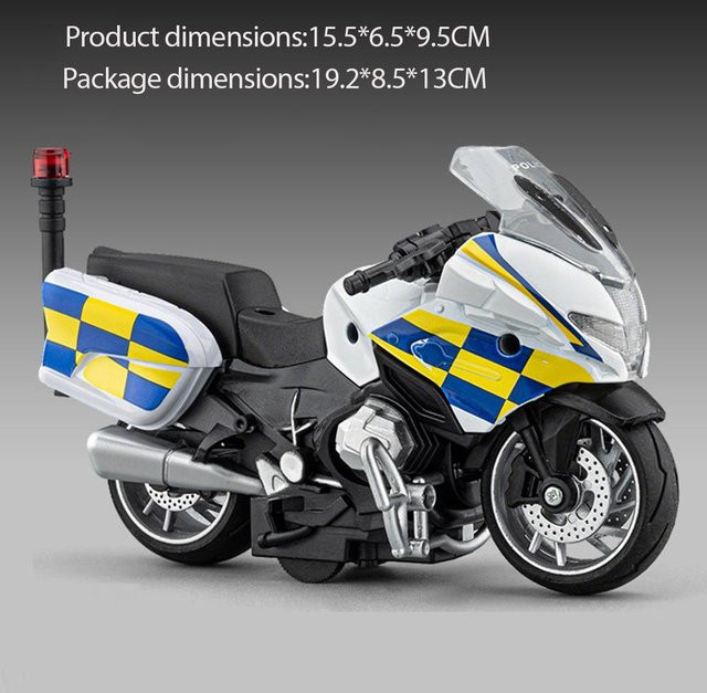 R1250RT Polizei Motorrad Modell, 1:14, mit Licht und Sound, ab 14 Jahren - Bild 1