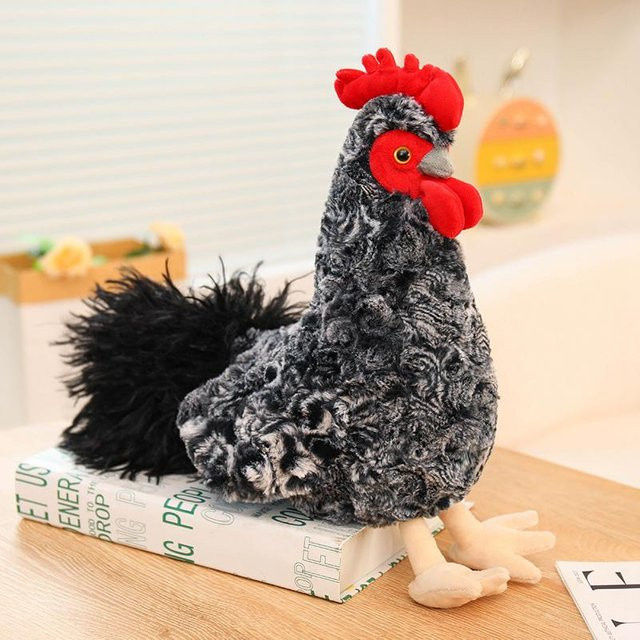 Yiran toy Hühner-Serie Hahn und Henne, Plüschtier, 27cm - Bild 1
