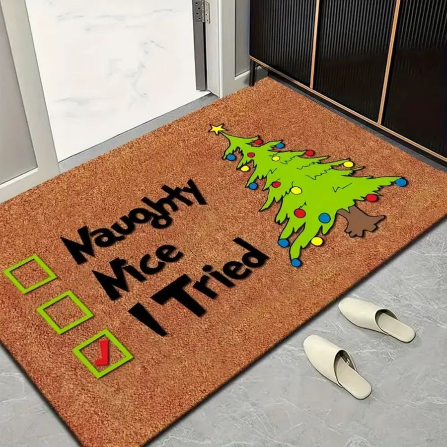 VIKAMA rutschfeste Weihnachtsfußmatte, maschinenwaschbarer Teppich für die Heimdekoration und das Schlafzimmer - Bild 2