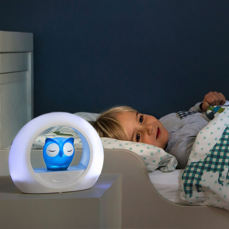 Zazu Nachtlicht Eule Lou Blau mit Bewegungssensor und Dimmfunktion aus Silikon für das Kinderzimmer - Bild 2