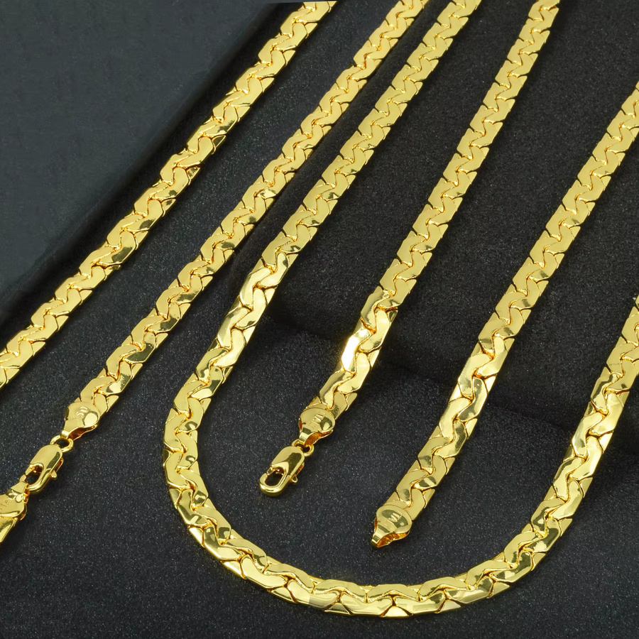 Sny Halskette, 750 Gold, Schlangenkette, Unisex - Bild 5