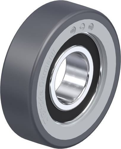 Blickle Führungsrolle FPTH 70x20/25-15K in Grau mit Kunststoffrollen und 130kg Tragfähigkeit - Bild 1