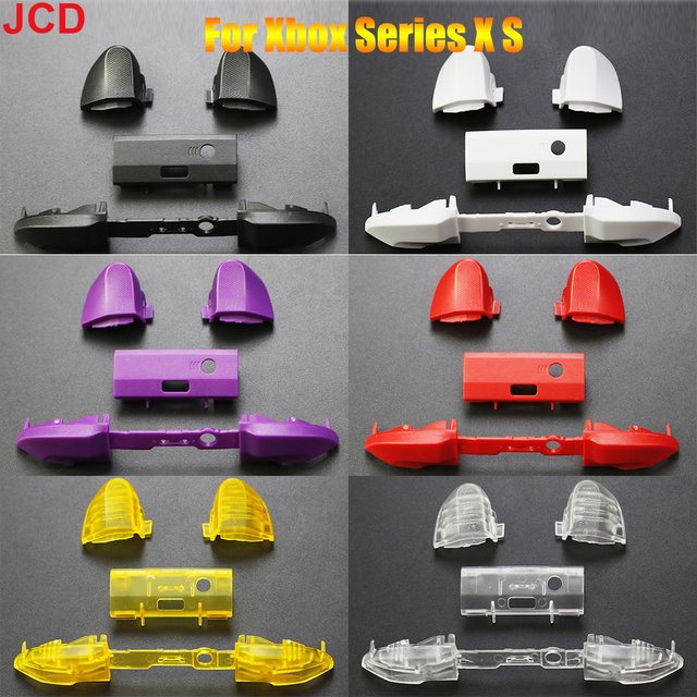 Jcd Reparatur-Set für Xbox Series X S Core Controller mit RB LB Stoßstangen und RT LT Trigger Knöpfen sowie mittleren Stangenhaltern in 18 Farben - Bild 1