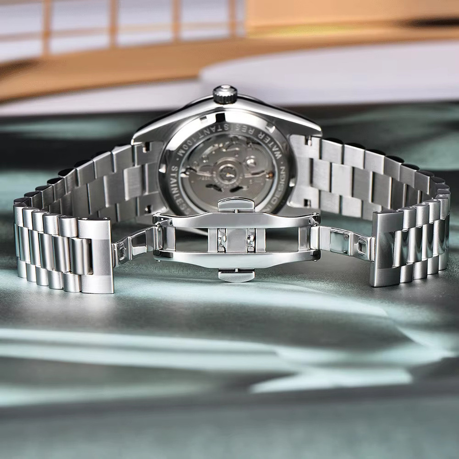 Pagani Design Armbanduhr Automatik, Edelstahl, Weiß, Saphirglas, Herren - Bild 4