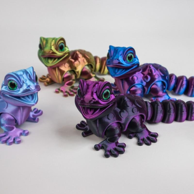 Yiran toy 3D-gedruckte Eidechsen-Tier-Spielzeugfiguren Beweglich 6–12 Jahre - Bild 3