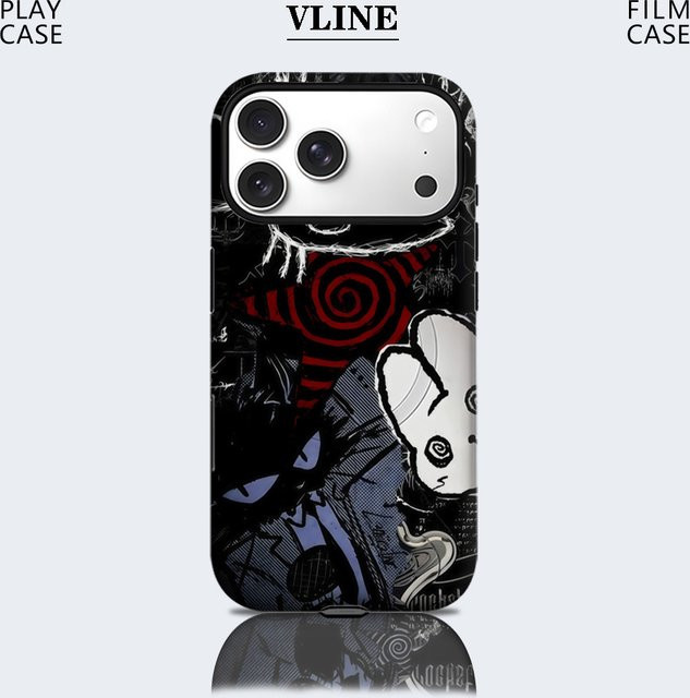 Gotische Dunkelkunst-Collage Handyhülle für Apple iPhone 17 16 15 14 13 Pro Max Plus, robuste Einzel- und Doppelschicht-Schutzhülle, Mehrfarbig - Bild 1