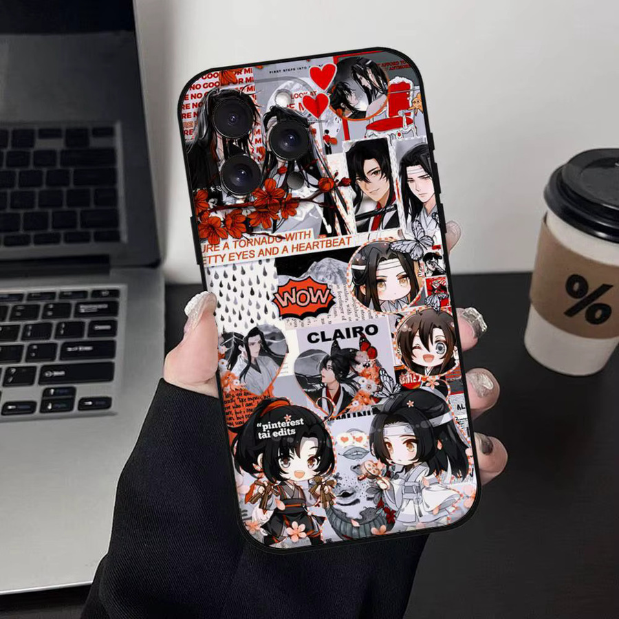 Anime Grandmaster Mo Dao Zu Shi Handyhülle für iPhone 11 bis 17 Pro Max Plus Mini aus weichem TPU in Multicolor - Bild 6