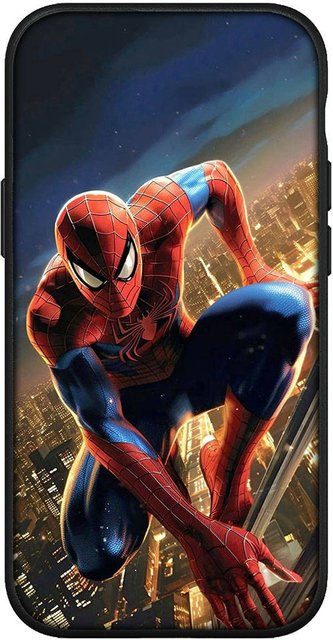 MINISO Marvel Spider-Man Handyhülle für Redmi 13C 5G in Rot und Rehbraun - Bild 1