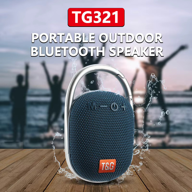 T&G Tragbarer Mini-Bluetooth-Lautsprecher mit FM-Radio und Bass-Subwoofer in Grau, Wasserdicht - Bild 3