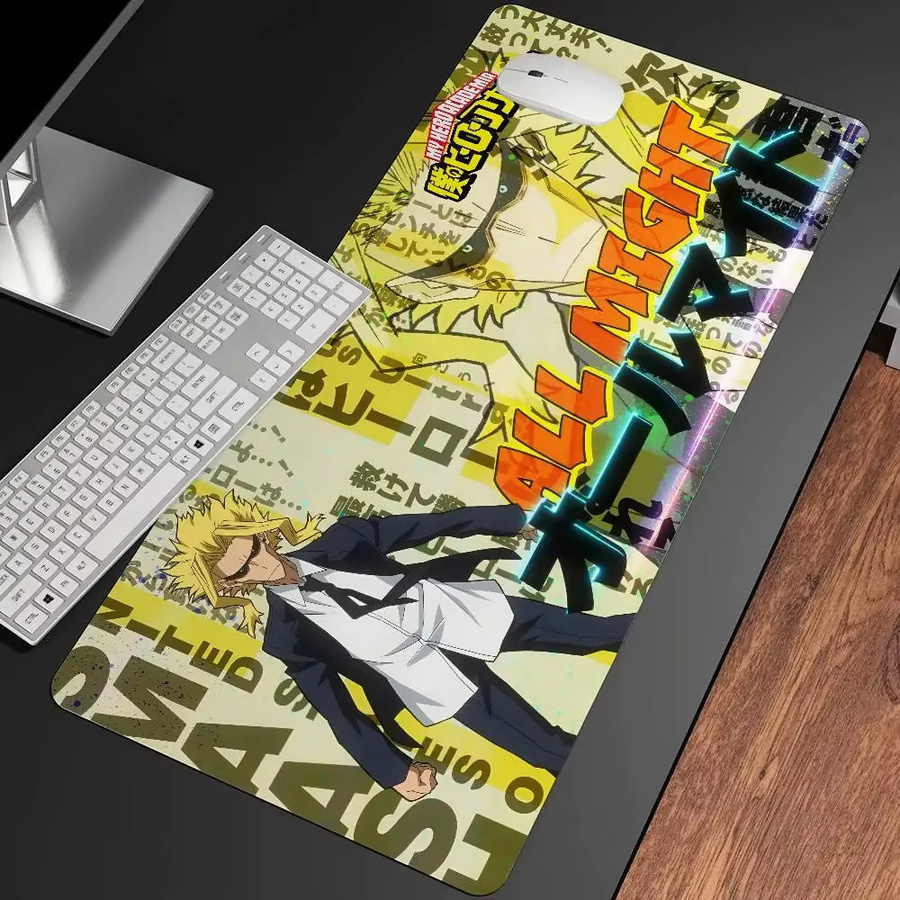 LockEdge Gaming-Mauspad All Might My Hero Academia Japanisches Anime Design, groß und verdickt, Multicolor - Bild 3