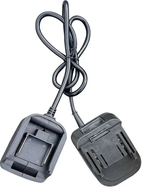 VIBRATITE Batterieadapter für 18V und 21V Elektrowerkzeuge in Schwarz mit Kurzschlussschutz - Bild 1