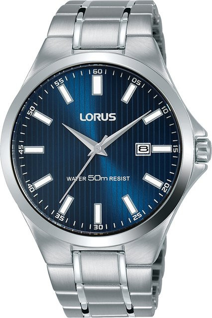 Lorus Armbanduhr, Quarz, Edelstahl, Blau, 40 mm, Herren - Bild 1