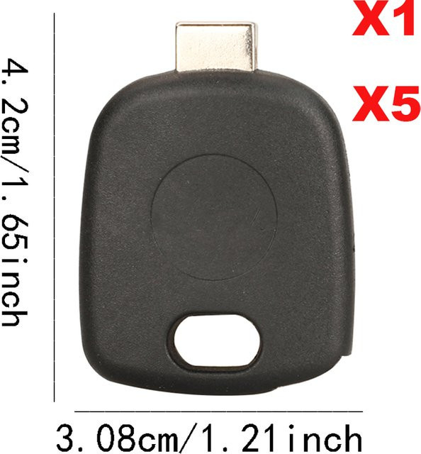Jingyuqin X1 X5 Universal Transponder Auto Schlüssel Shell mit Chip Halter und Klingen Kopf in Schwarz - Bild 1