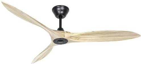 CasaFan ECO AIRSCREW 152 MS-NT Deckenventilator Schwarz Matt mit Fernbedienung und Winterbetrieb, Durchmesser: 152 cm, Höhe: 27,5 cm - Bild 1