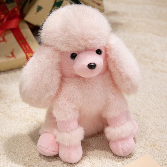 Kidsly Kawaii Cartoon Pudel Plüschtier, rosa, 25cm - Bild 1