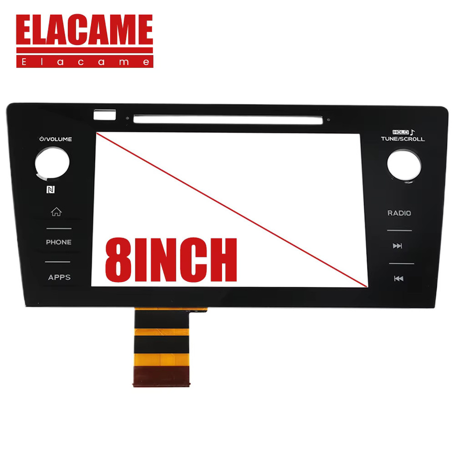 ELACAME 8 Zoll Touchscreen-Digitizer für Subaru Legacy Outback 2018-2019, Farbe: Schwarz, Ersatzteil für Autoradio 86431-AL66A (LHD) - Bild 6