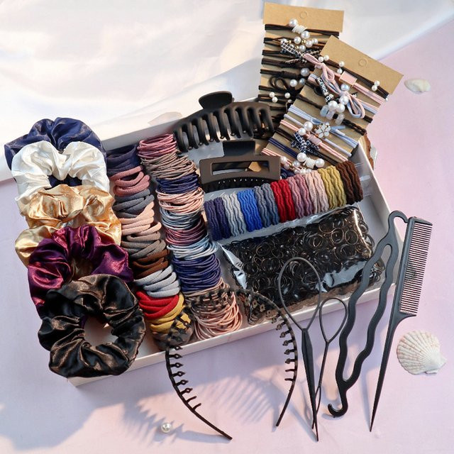 yanrong Haarschmuck Set für Damen, Haargummis und Haarbänder - Bild 1