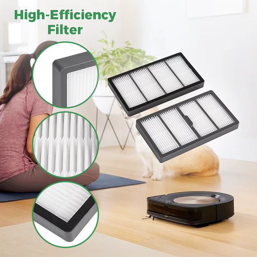 iRobot Roomba S9 Ersatzfilter mit HEPA-Filter für S9 9150 S9+ S9 Plus 9550 Roboter-Staubsauger - Bild 2