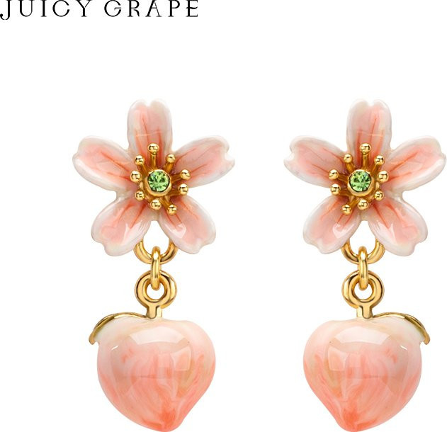 Juicy Grape Ohrringe, Emaille, Damen - Bild 1